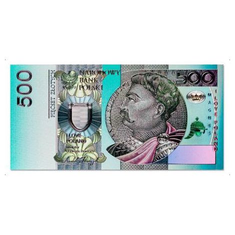 Magnes Pan Dragon Banknot 500zł